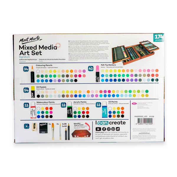 Mixed Media Art Set Signature 174pc