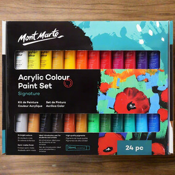Acrylic Colour Paint Set Signature 24pc x 36ml